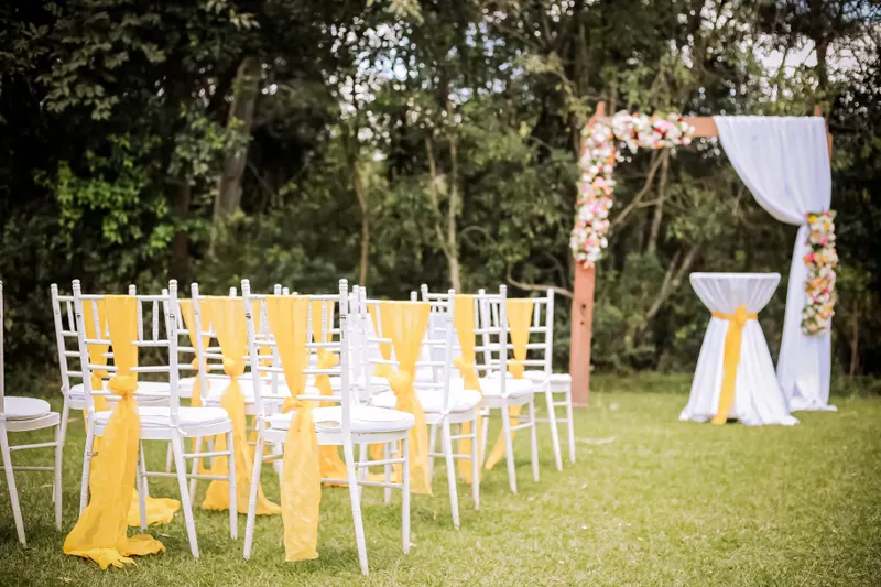 DJ setting up equipment for an Antalya wedding outside suppliers event in 2027