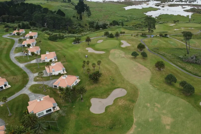 Beautiful Esentepe golf-area property with modern design, highlighting the serene environment and resort-style amenities.