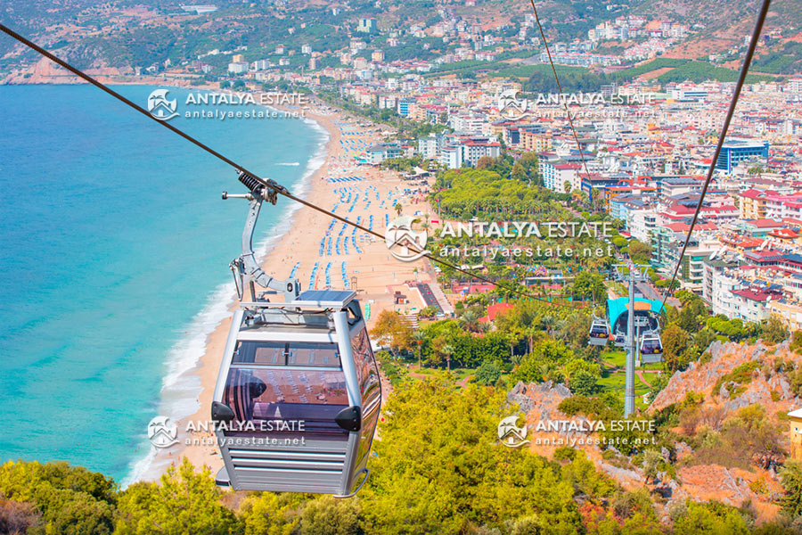 A helicopter ride over the green space of Alanya