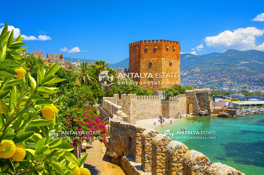 Beautiful and spectacular scenery of Alanya