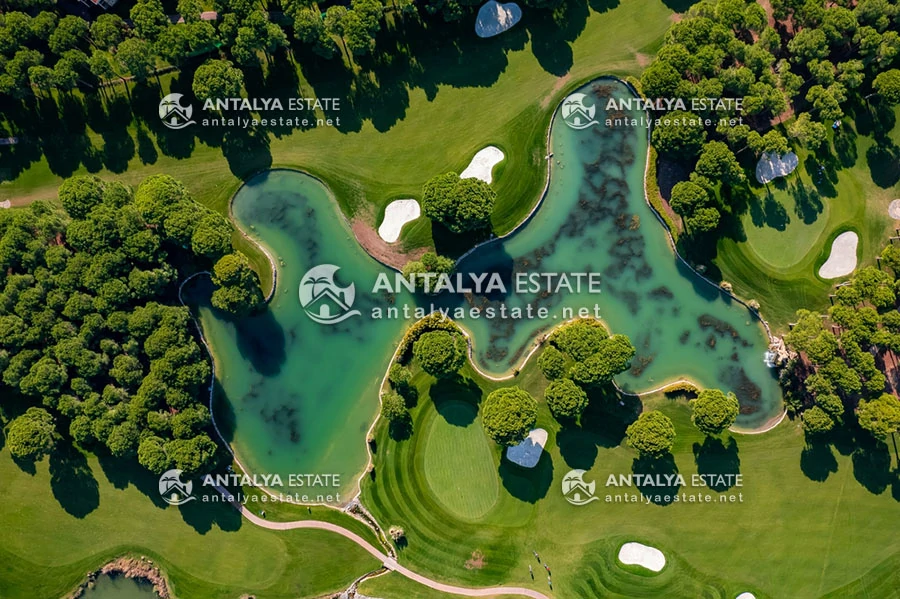 A view of the golf courses in Belek 