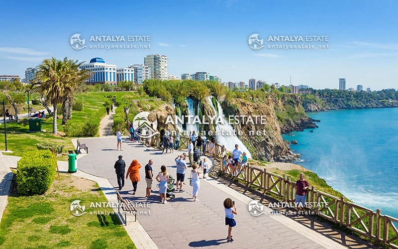 The famous Lara Beach Park in Antalya