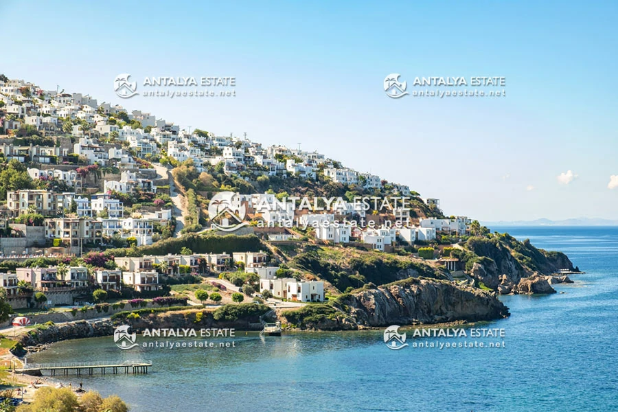 Buying beach villas with sea view in Bodrum city