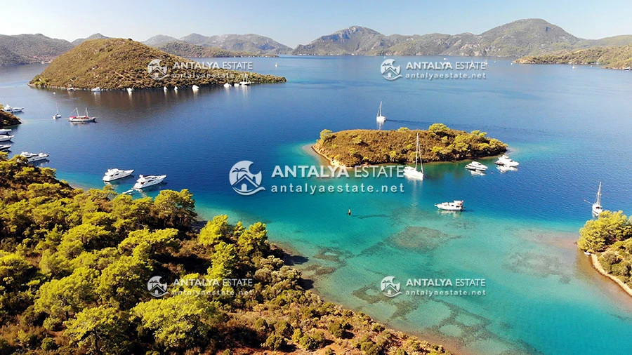 The beautiful Gojek beach located in Turkey