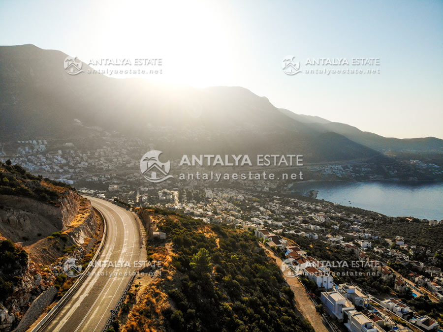 A view of the villas of Kalkan, Antalya