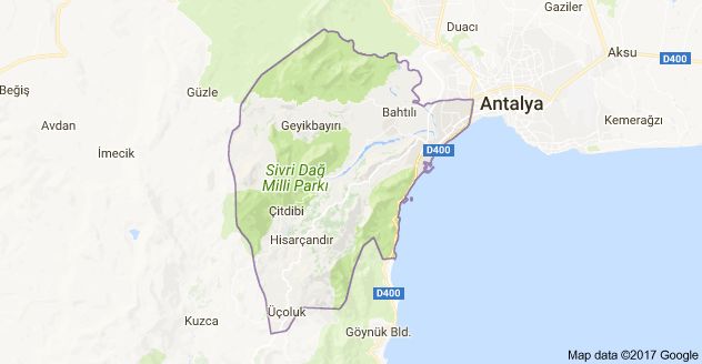 Antalya konyaalti district map