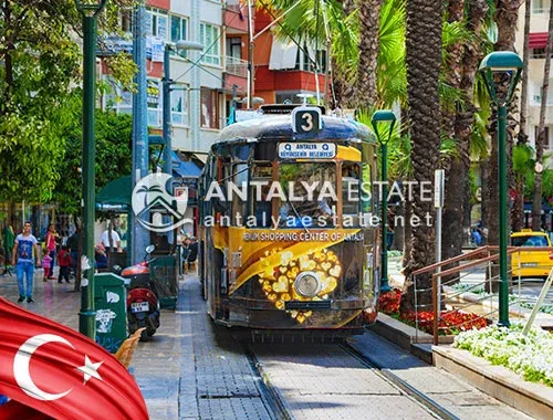 What kind of transportation is used in Antalya Turkiye?